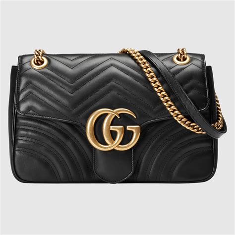 Gucci Borsa a spalla GG Marmont misura media